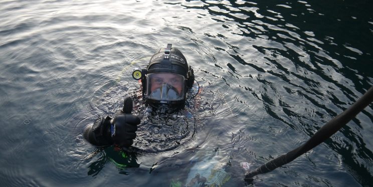 Diver in the Underwater Search Team