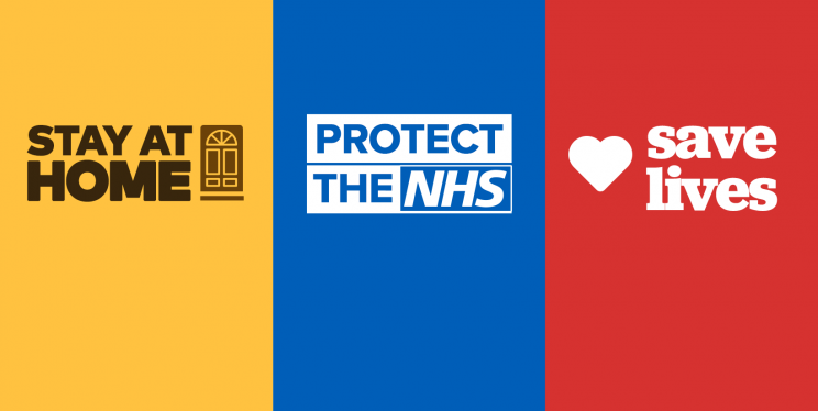 Stay Home, Protect the NHS, Save Lives logo
