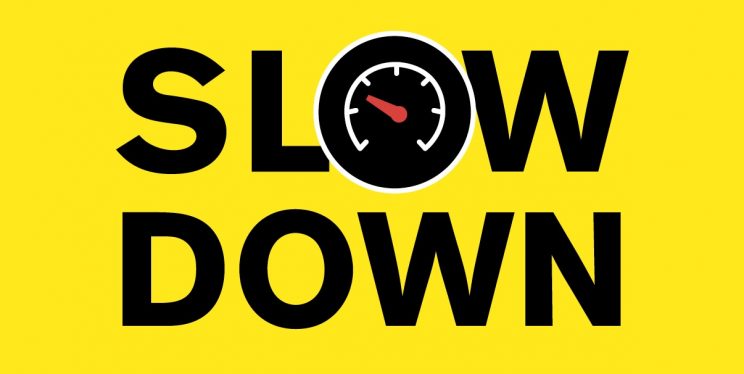 Slow down infographic