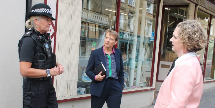 Clare meeting Anna Sabine MP and Insp Rachel Clark