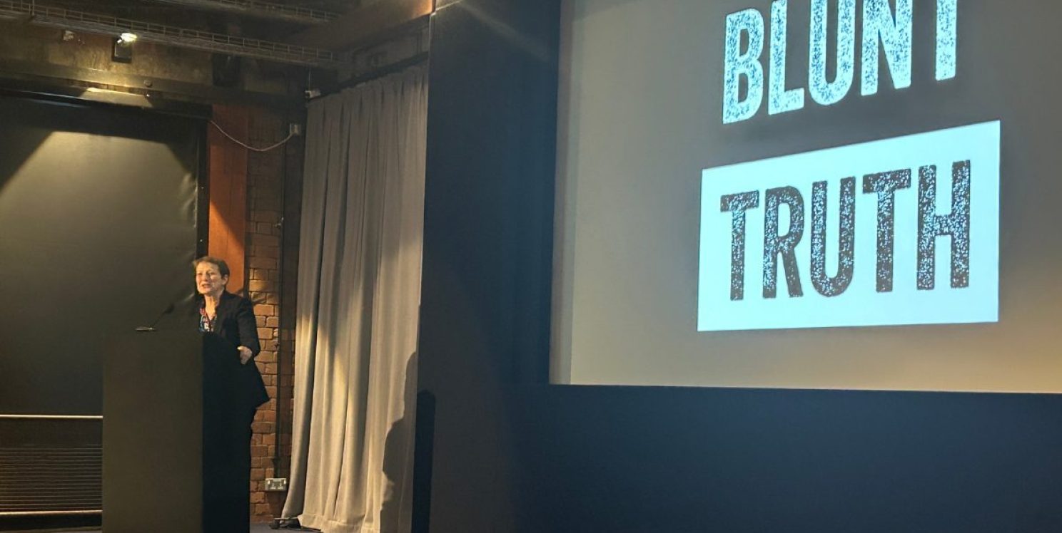 PCC Clare Moody speaks at the Blunt Truth film screening