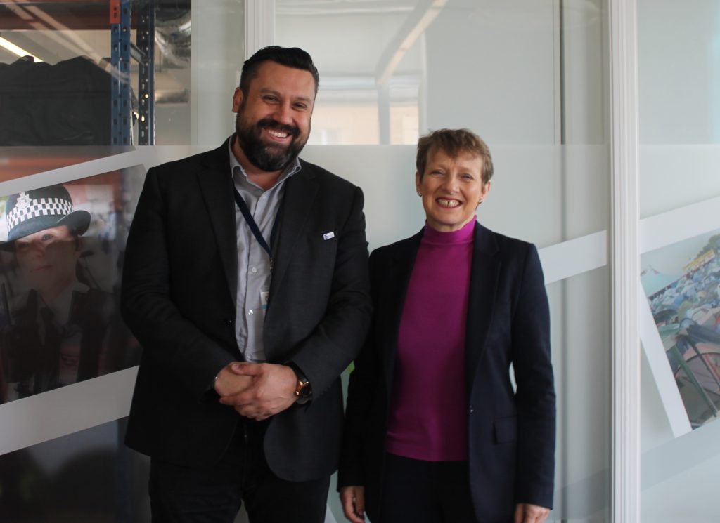 Chair of the Independent Scrutiny of Police Complaints Panel, Bryan Knickerbocker and Police and Crime Commissioner Clare Moody 