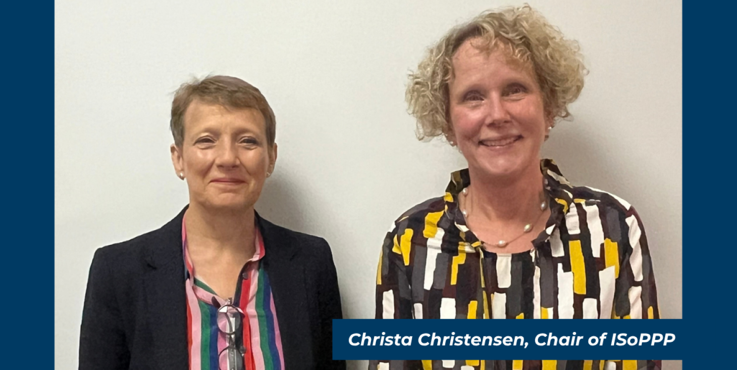 PCC Clare Moody and the new Chair of ISoPPP, Christa Christensen